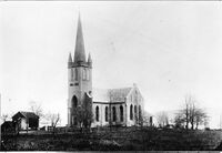 Fiskum kirke i 1914.