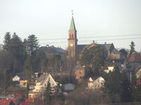 Grorud kirke sett fra Furuset i 2011. Foto: Stig Rune Pedersen