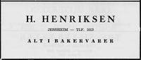 80. Annonse fra H. Henriksen i Norsk Militært Tidsskrift nr. 11 1960.jpg