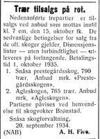 52. Annonse fra Snåsa skogforvaltning i Nord-Trøndelag og Nordenfjeldsk Tidende 25. 9. 1934.jpg