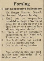 216. Avisklipp om kooperasjon fra Nordlys 25. 03. 1908.jpg