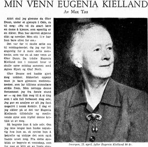 Eugenia Kielland faksimile Aftenposten 1968.jpg