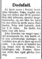 21. Omtale av dødsfall i Nord-Trøndelag og Nordenfjeldsk Tidende 14.03.33 2.jpg