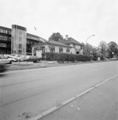 Serveringsstedet Stadion Kro, på folkemunne kalt «Liket», ble revet ved utvidelsene etter 1990. Foto: Rune Aakvik/Oslo Museum